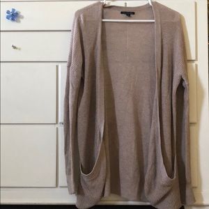 Long Pink and Greg Knit American Eagle Cardigan